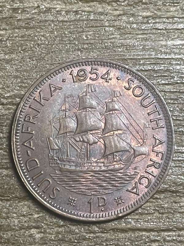 1954 *** Penny *** looks unc not many left