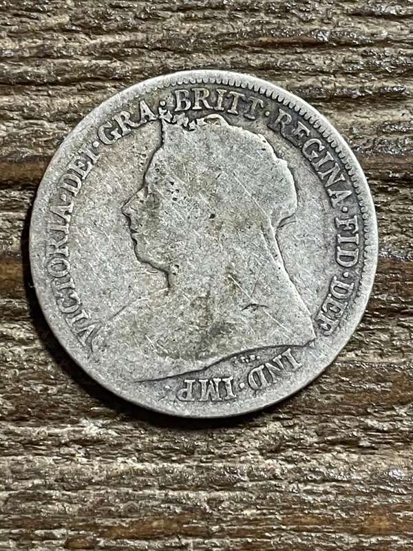 1897 *** British Shilling *** Filler silver coin
