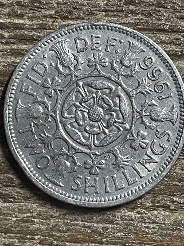 1966 *** British 2 shilling *** vf condition