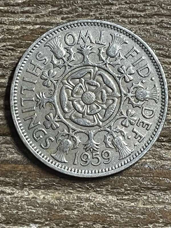 1959 *** British 2 shilling *** vf condition