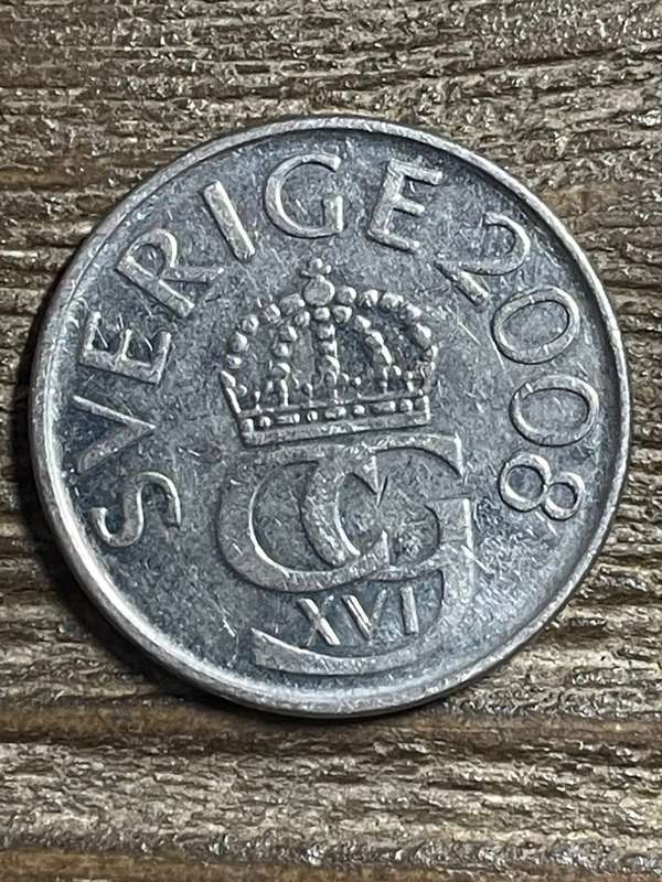 2008 *** Sweden 5 kroner *** Seldom offered