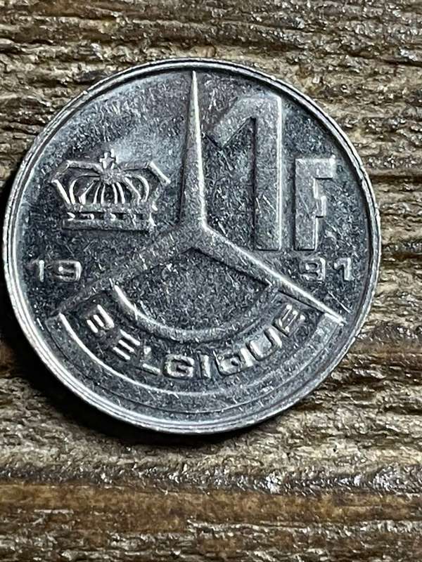 1991 *** Belgium 1 Franc *** au to unc