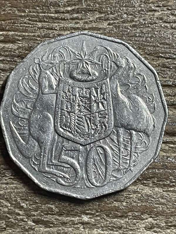 1983 Australian 50c coin a/unc