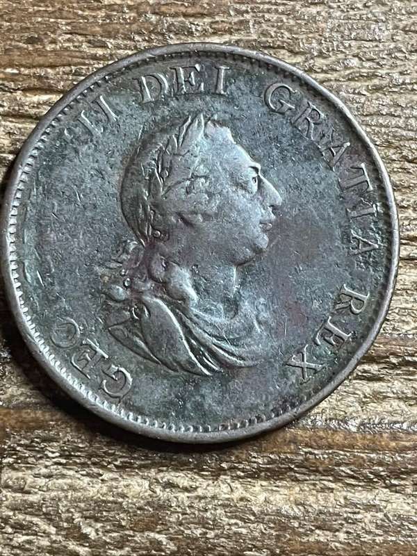 1799 *** 1/2 Half Penny George III Great Britain  *** verycollectable