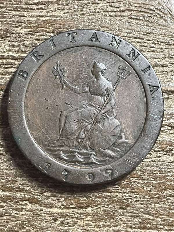1797 *** Double Carthwright penny *** 2 pence - scarce
