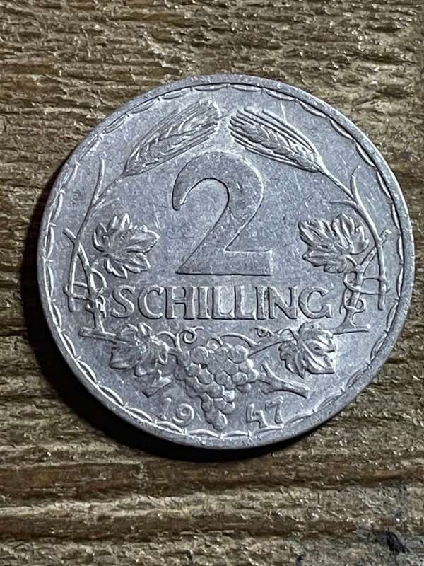 1947 *** Osterreich 2 schilling ***  aluminium coin