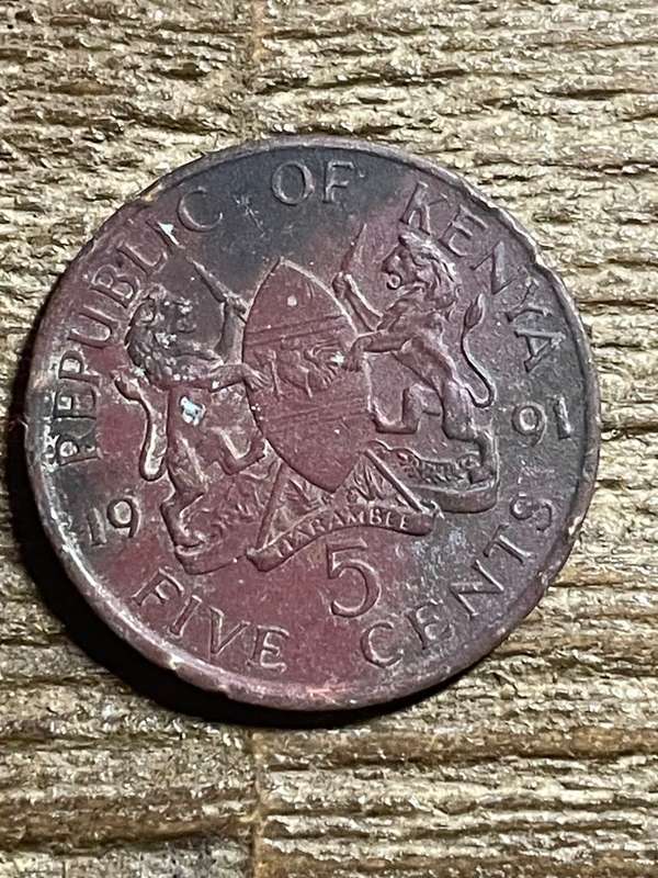 1991 *** Kenya 5c *** vf
