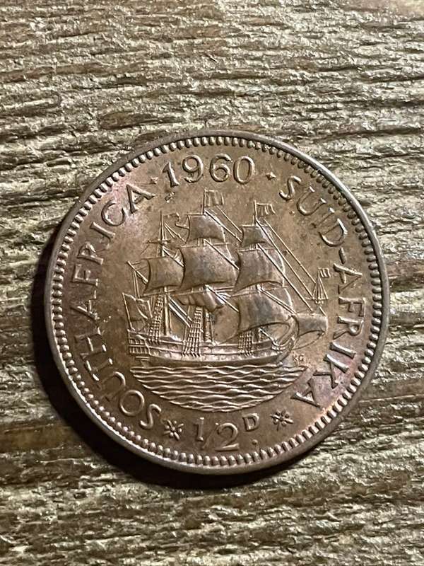 1960 *** 1/2 Penny *** Unc dealer stock