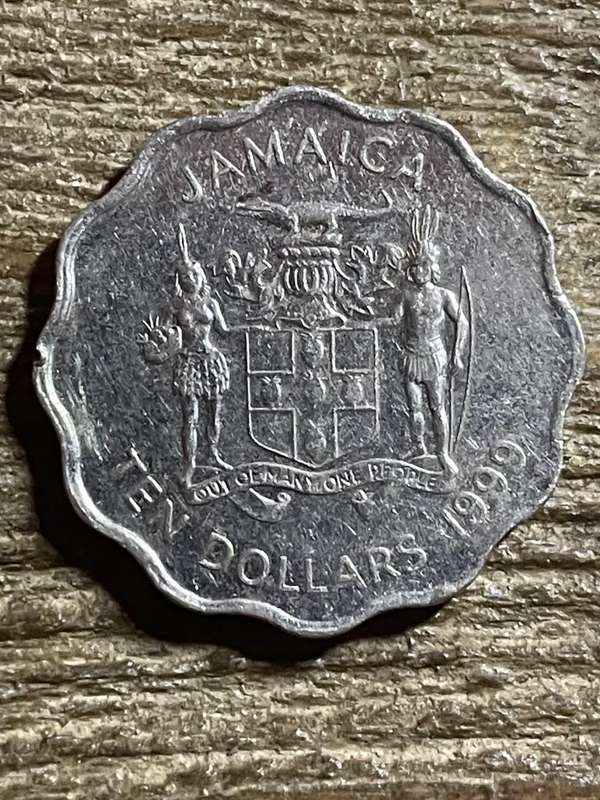 1999 *** Jamaican $10 *** None on BOB