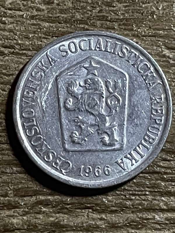 1966 *** Czech 10 Hellers *** Aluminium coin