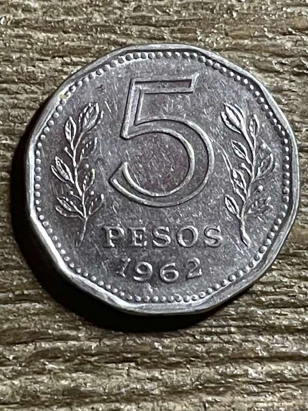 1964 *** Argentina *** 5 peso