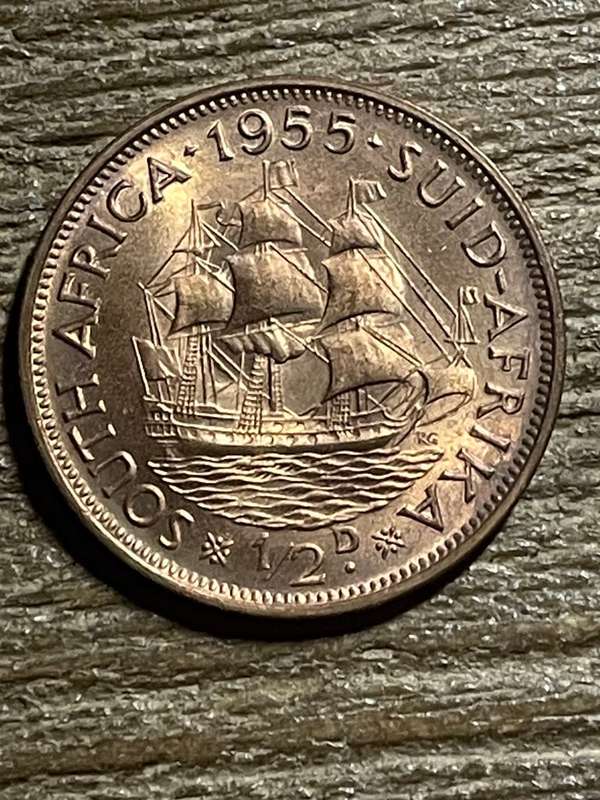 1955 1/2 Penny Coin
