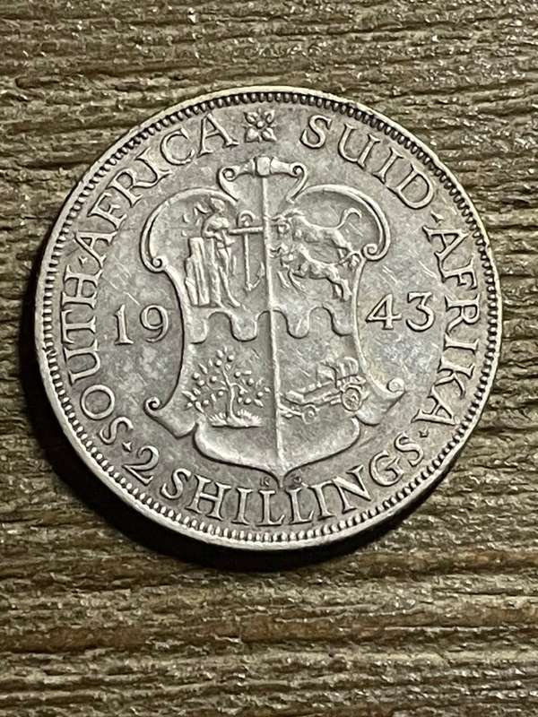 1943 *** 2 Shilling *** decent features better than photos