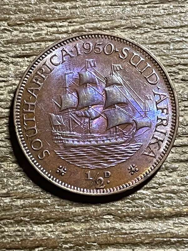 1950 *** 1/2 Penny *** great coin au+