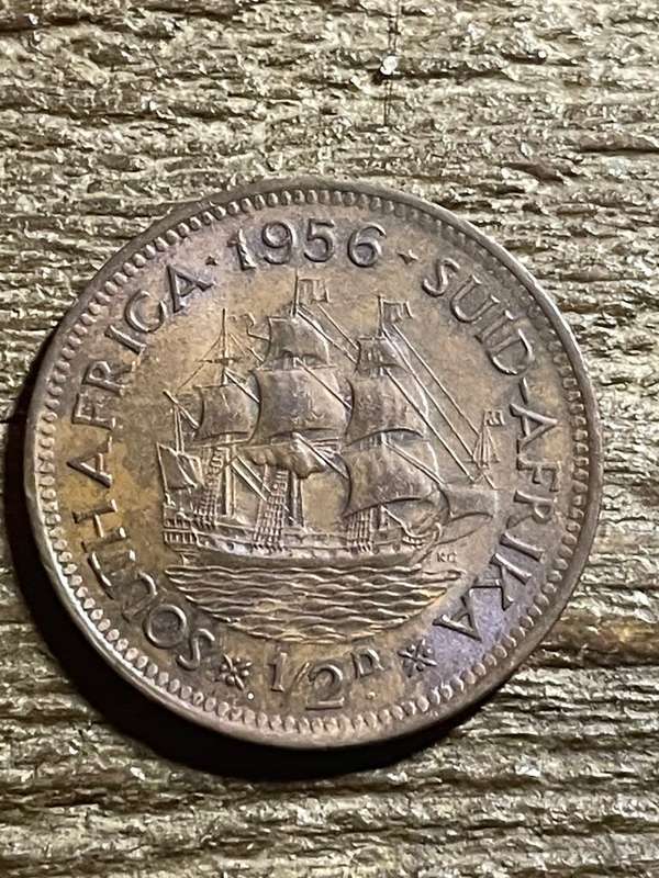 1956 *** 1/2 Penny *** Unc dealer stock