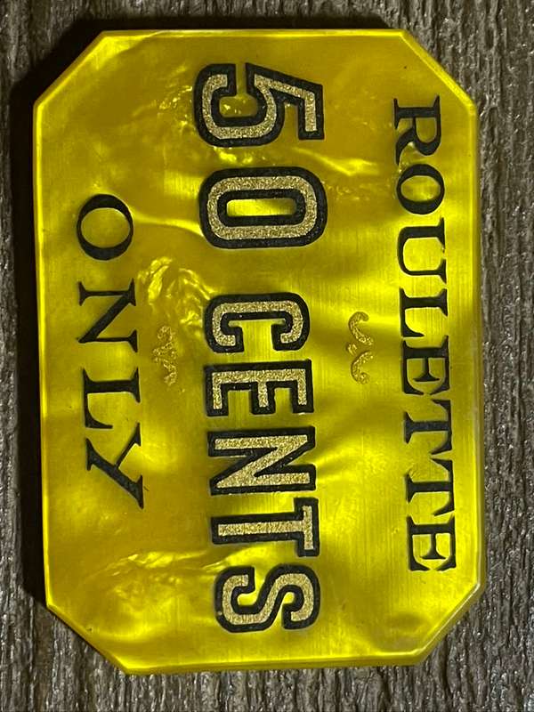 Victoria Falls Casino  *** Roulette token *** How many are around?
