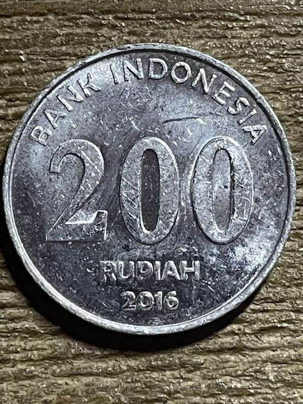 2016 *** Indonesia 200 Rupiah *** Aluminium coin