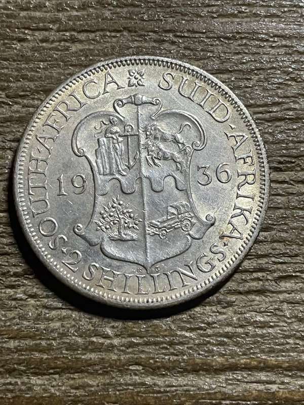 1936 *** 2 Shilling *** a/unc  please see pictures