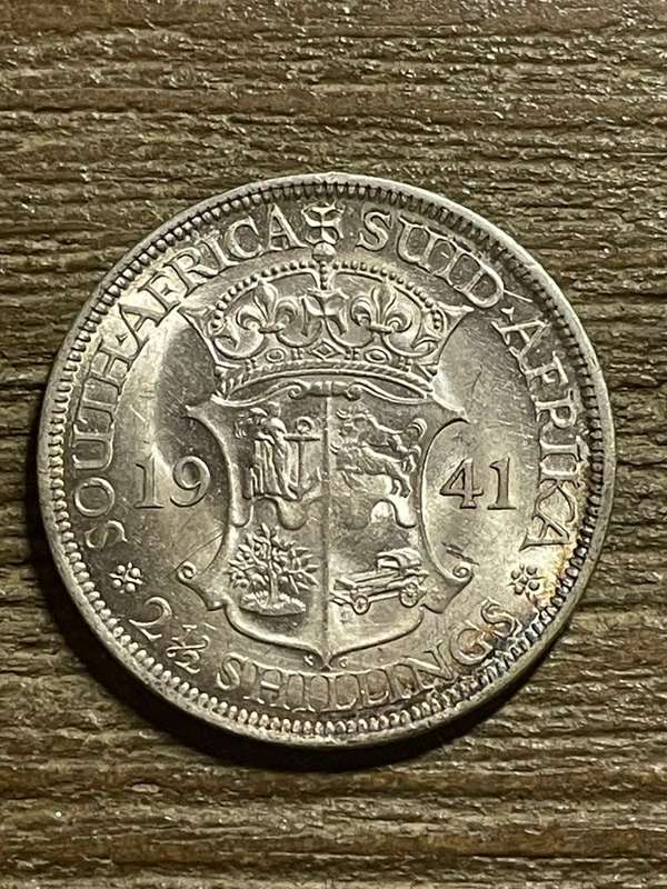 1941 *** 2 1/2 Shilling  *** a/unc  please see pictures