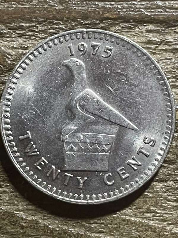 1975 *** Rhodesia 20c *** au details