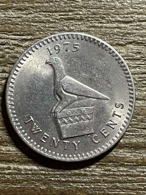 1975 *** Rhodesia 20c *** au details