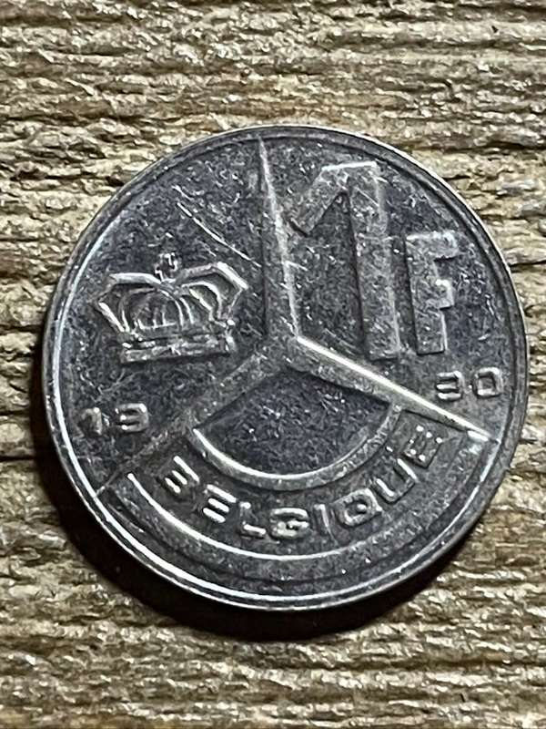 1990 *** Belgian 1 franc *** collect world coins