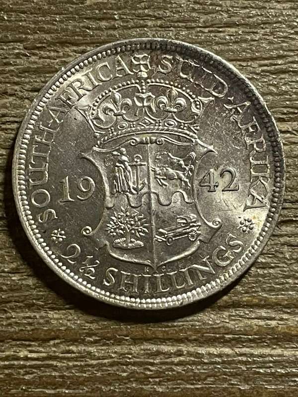 1942 *** 2 1/2 Shilling  *** a/unc