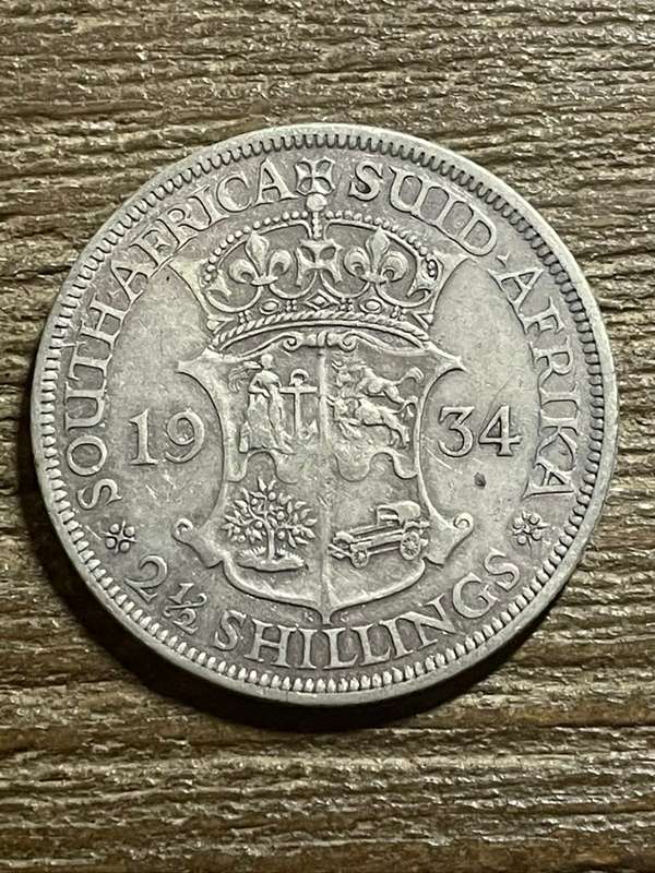1934 *** 2 1/2 Shilling  *** vf condition