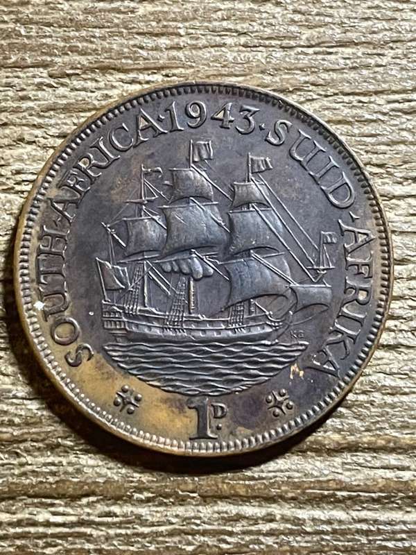 1943 *** Penny *** interesting toning