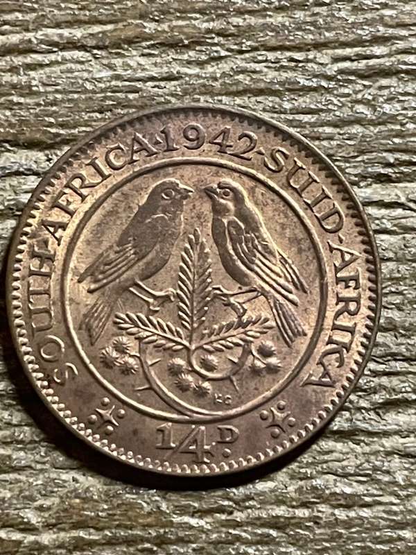 1942 *** 1/4P *** Unc dealer stock