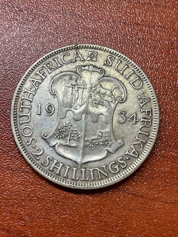 1934 *** 2 Shilling *** a/unc