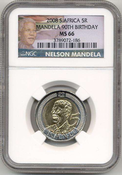 2008 MANDELA 90TH BIRTHDAY *** MS66 *** Very low pice