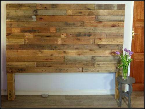 Handmade Rustic Queensize Pallet headboard