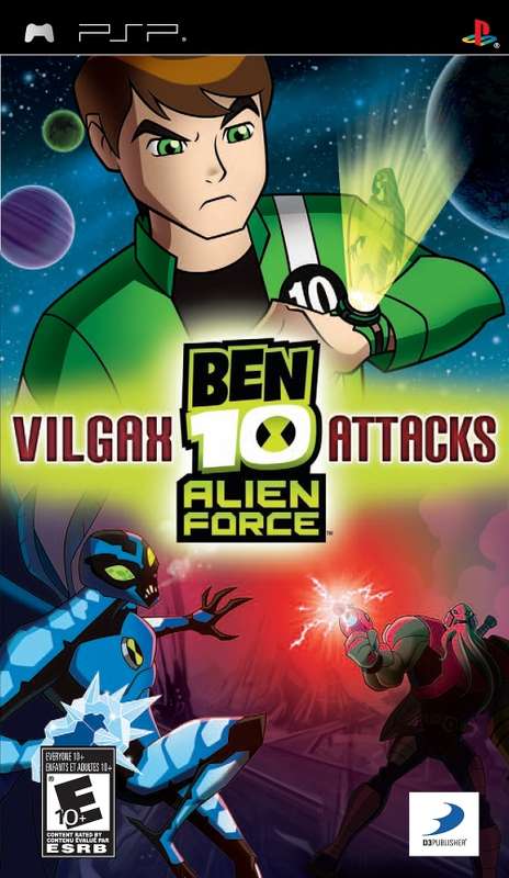 BEN 10 ALIEN FORCE: VILGAX ATTACK PSP GAME