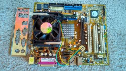 ASUS MOTHERBOARD+INTEL P4 2.4GHZ CPU+MEMORY BUNDLE