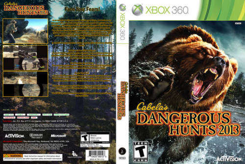 CABELA'S DANGEROUS HUNTS 2013 XBOX 360 GAME (STANDALONE)