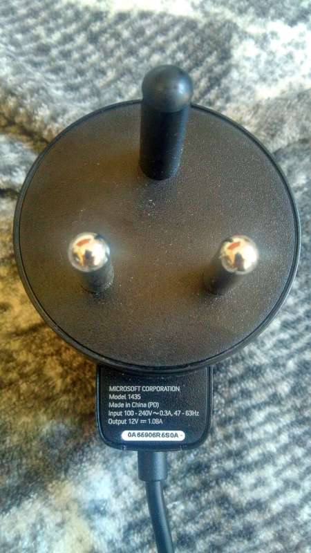 GENUINE MICROSOFT POWER SUPPLY FOR XBOX 360 KINECT SENSORS-SOUTH AFRICAN 3 PIN PLUG/VERSION