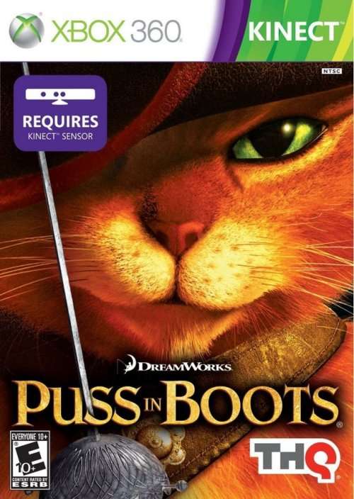 PUSS IN BOOTS XBOX 360 GAME - REQUIRES KINECT!