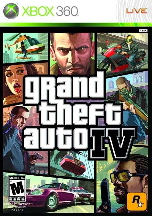 GTA/GRAND THEFT AUTO IV XBOX 360 GAME