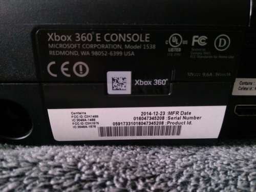 XBOX 360 SLIM CONSOLE ONLY