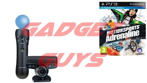 AWESOME PS3 MOVE BUNDLE:MOVE MOTIONSPORTS ADRENALINE GAME+ CONTROLLER+CAMERA