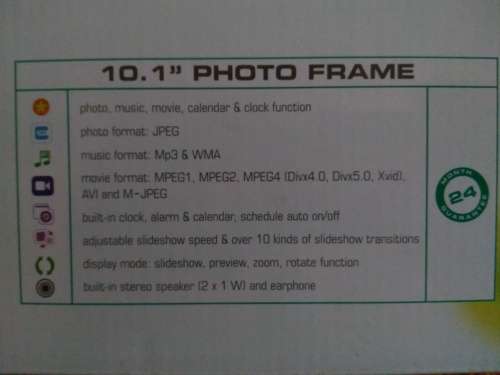 10.1" LOGIK DIGITAL PHOTO FRAME - LIKE NEW!