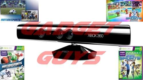 KINECT SENSOR+KINECT SPORTS SEASON 2 + MOTIONSPORTS-PLAY FOR REAL BUNDLE FOR XBOX 360 CONSOLES