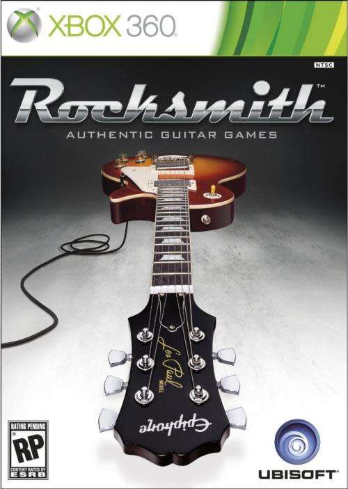 ROCKSMITH AUTHENTIC GUITAR GAMES XBOX 360 GAME - NO CABLE!