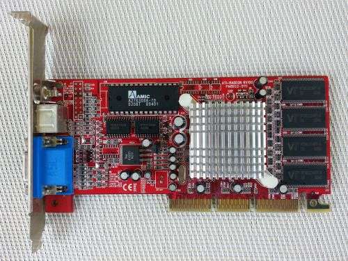 ATI RADEON 7000 64MB TV DDR AGP GRAPHICS CARD