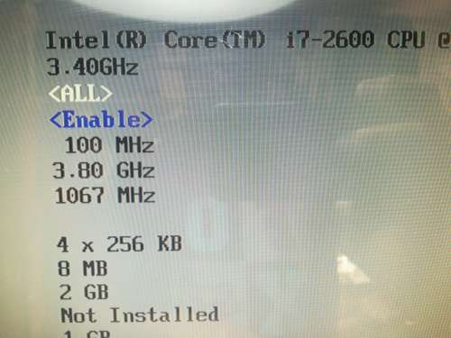 INTEL DP67BA MOTHERBOARD + GENUINE INTEL I7 2600 3.4GHZ CPU+ 2GB MEMORY BUNDLE