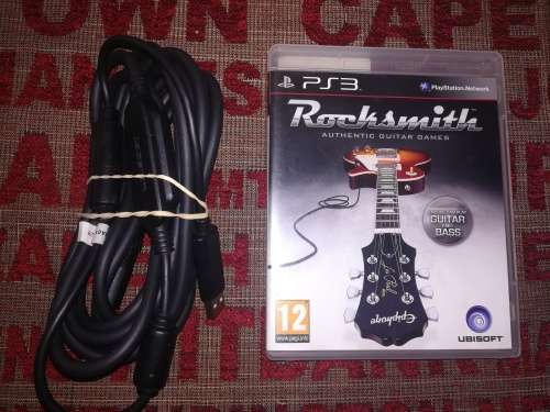 ROCKSMITH AUTHENTIC GUITAR GAMES PS3 GAME + REALTONE CABLE!