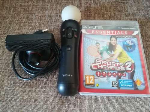 AWESOME PS3 MOVE BUNDLE: CONTROLLER+CAMERA + SPORT CHAMPIONS 2 GAME