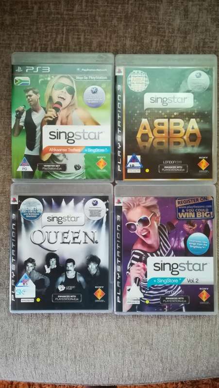 4X PS3 SINGSTAR GAMES BUNDLE