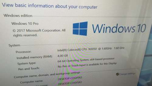 INTEL MINI PC/ NUC 4GB 500GB
